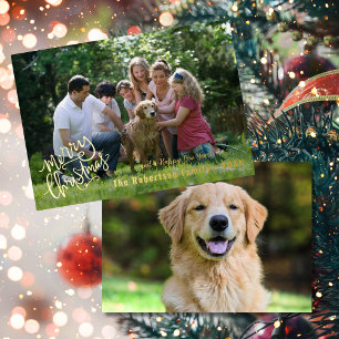 Personalised Merry Christmas Family Photo