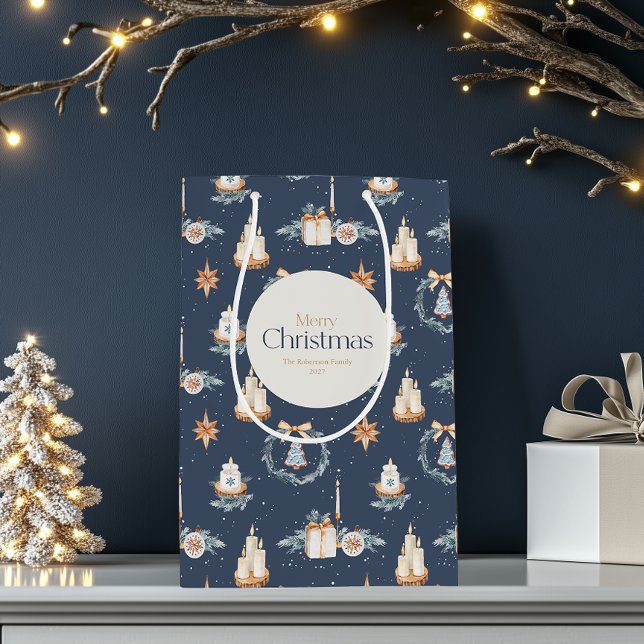 Personalised Merry Christmas Gift Bag  (Creator Uploaded)