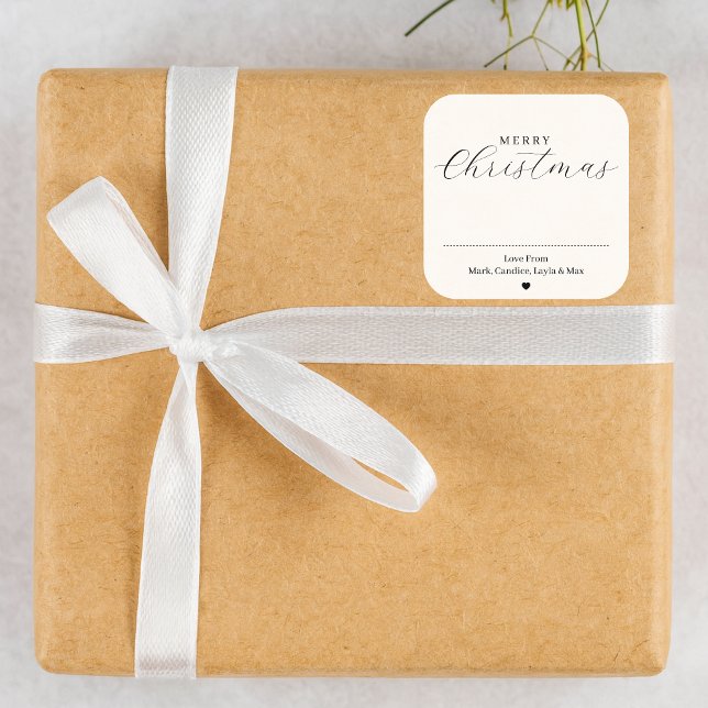 Personalised Merry Christmas Gift Label (Creator Uploaded)
