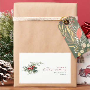 Personalised Merry Christmas Gift Stickers