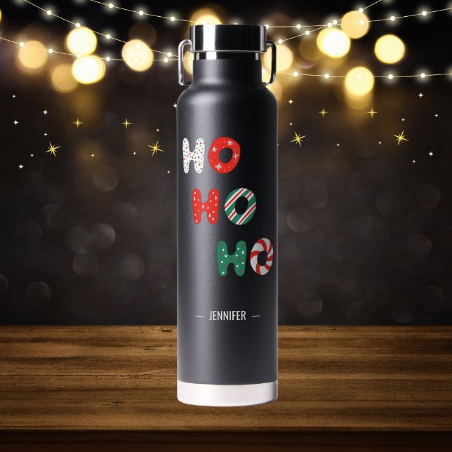 Personalised Merry Christmas Gift Water Bottle (Creator Uploaded)