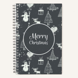 Personalised Merry Christmas Gifts Notebook 