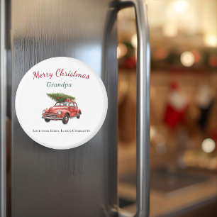 Personalised Merry Christmas Grandpa Magnet