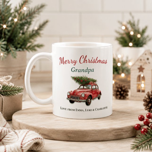 Personalised Merry Christmas Grandpa Mug (Creator Uploaded)