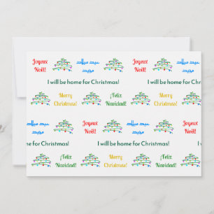 Personalised "Merry Christmas" Holiday Card