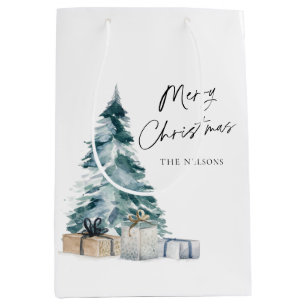 Personalised Merry Christmas Medium Gift Bag