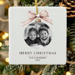 "Personalised Merry Christmas Ornament with Photo<br><div class="desc">"Celebrate the season with this Personalised Merry Christmas Ornament, featuring your custom photo in a festive design. Perfect for adding a personal touch to the Christmas tree, this ornament is a wonderful keepsake and a thoughtful holiday gift. Capture cherished memories with a decoration that will bring joy year after year."...</div>