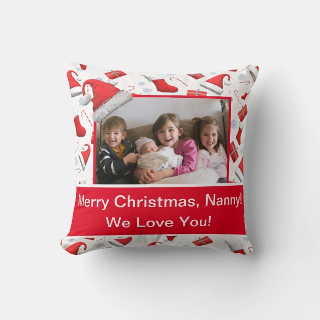 Personalised Merry Christmas Pillow (Front)