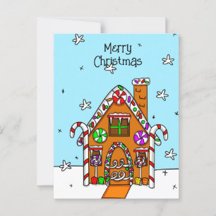 Personalised Merry Christmas Postcard