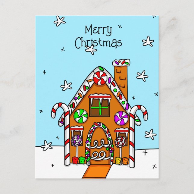 Personalised Merry Christmas   Postcard (Front)
