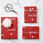 Personalised Merry Christmas Red Monogram To Mum Wrapping Paper Sheet<br><div class="desc">A personalised "Merry Christmas" monogram design with a Xmas a red background perfect for mum. An ideal festive custom design for the holiday season. Customise the monogram and make it your own!</div>