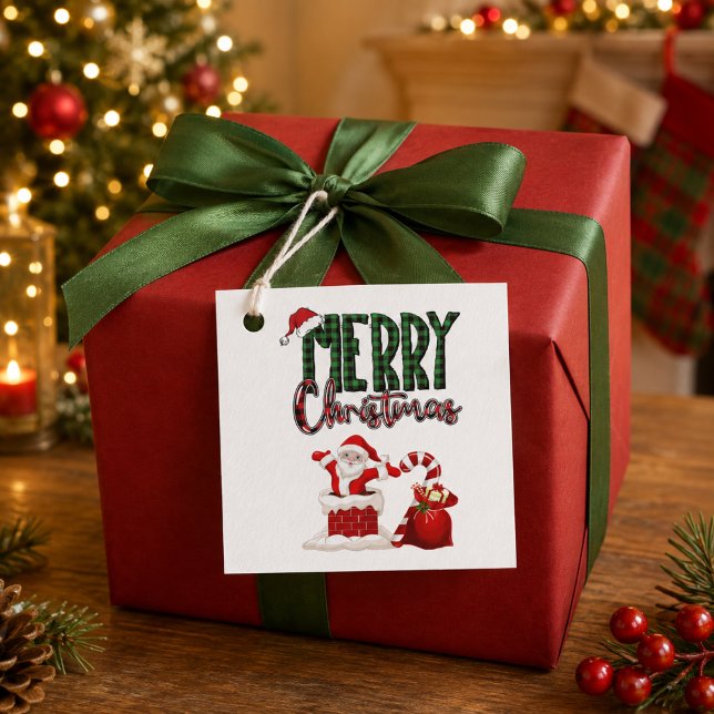 Personalised Merry Christmas Santa Favour Tags (Creator Uploaded)