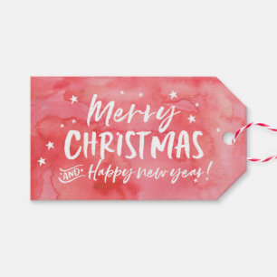 Personalised Merry Christmas starry gift tags