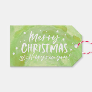 Personalised Merry Christmas starry gift tags