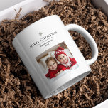 "Personalised Merry Christmas with Photo & Name Coffee Mug<br><div class="desc">"Add a personal touch to your holiday gifting with this Personalised Merry Christmas Mug featuring space for a custom photo and name. Perfect for enjoying your favourite holiday beverage, this festive mug features a cheerful 'Merry Christmas' greeting and makes an ideal gift for family, friends, or colleagues. Personalise it with...</div>