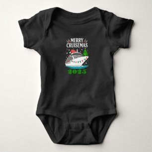 Personalised Merry Cruisemas Cruise Ship Family  Baby Bodysuit