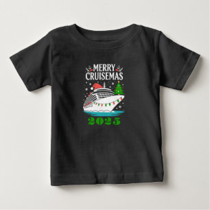 Personalised Merry Cruisemas Cruise Ship Family  Baby T-Shirt