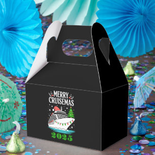 Personalised Merry Cruisemas Cruise Ship Family  Favour Box