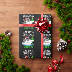 Personalised Merry Cruisemas Cruise Ship Family Wrapping Paper