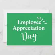 Personalised Message "Employee Appreciation Day"