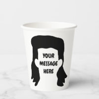 Personalised Message Funny Mullet Illustration