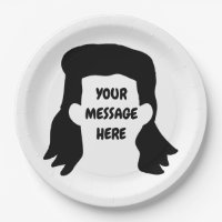 Personalised Message Funny Mullet Illustration