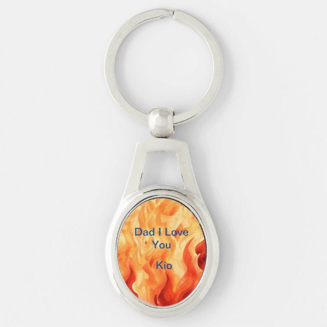 Personalised Metal Keychain (Front)