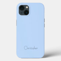 Personalised Metallic light blue Radial Texture
