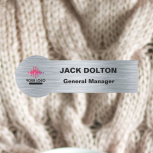 Personalised Metallic Name Tag for Staff