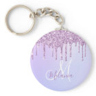 Personalised Metallic Purple Drip Lavender Pour   