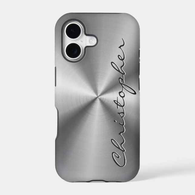 Personalised Metallic Radial Texture (Back)