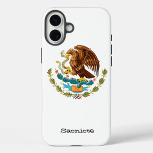 Personalised Mexican Eagle iPhone 16 Plus Case