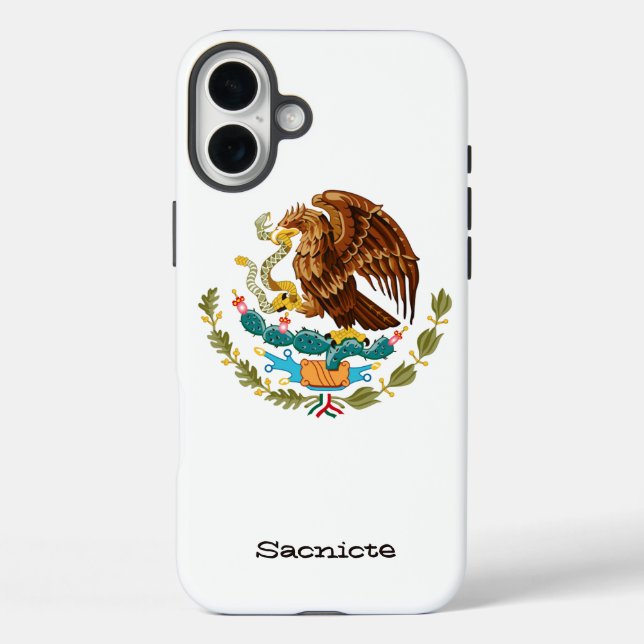 Personalised Mexican Eagle Case-Mate iPhone Case (Back)