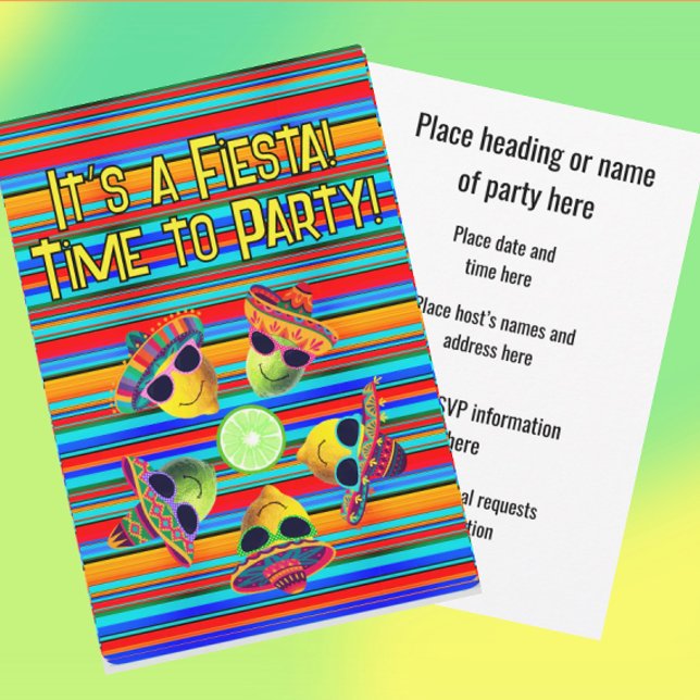 Personalised Mexican Fiesta   Invitation (Creator Uploaded)