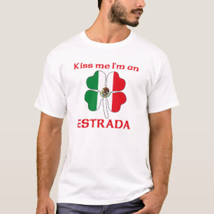 Personalised Mexican Kiss Me I'm Estrada T-Shirt