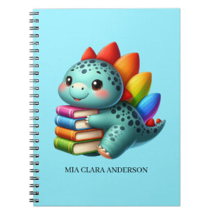 Personalised Mia Clara Anderson Dinosaur Notebook