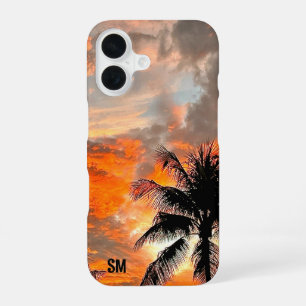 Personalised Miami Sunset Sturdy Apple iPhone Case