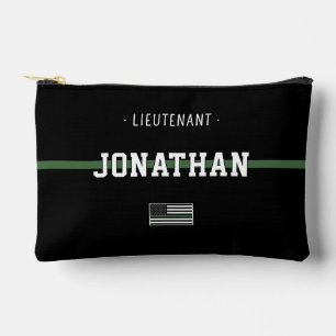 Personalised Military Thin Green Line Army Soldier Accessory Pouch