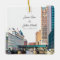 Personalised Milwaukee Skyline Ceramic Ornament