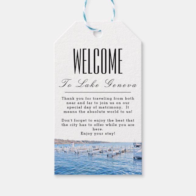 Personalised Milwaukee Welcome Gift Tag (Front)