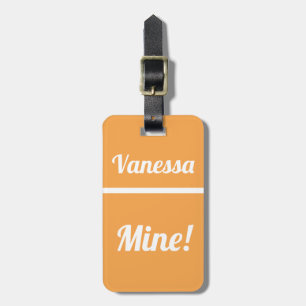 Personalised Mine Funny Luggage Tag
