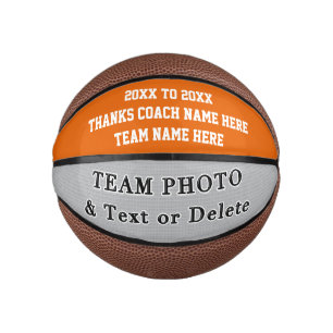 Personalised Mini Basketball Your Photo Text Colou