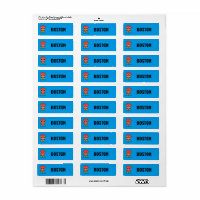 Personalised Mini Flash Kids' Labels