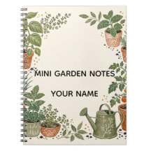 Personalised Mini Garden Notes Notebook