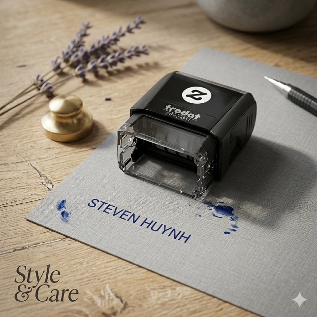 Personalised Mini Self-Inking Stamp with Name (Personalized Mini Self-Inking Stamp with Name)
