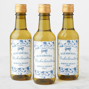 Personalised Mini Wine Label Coastal Grandmother