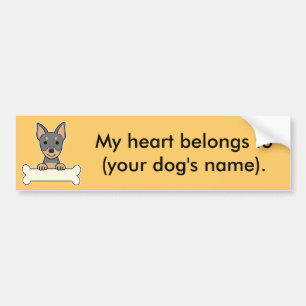Personalised Miniature Pinscher Bumper Sticker