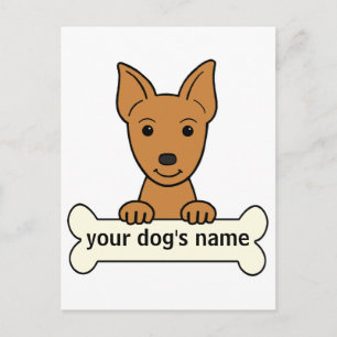 Personalised Miniature Pinscher Postcard