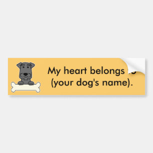 Personalised Miniature Schnauzer Bumper Sticker