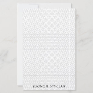 Personalised Minimal Elegant Geometric Art Deco